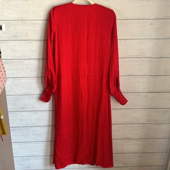 H&M Red Jacquard-weave Dress - Picture 5 of 10
